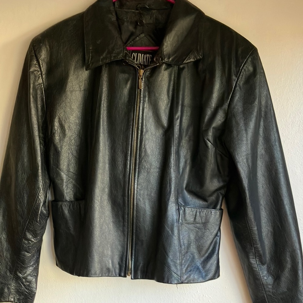 Authentic Vintage Y2K  80’s Leather Jacket